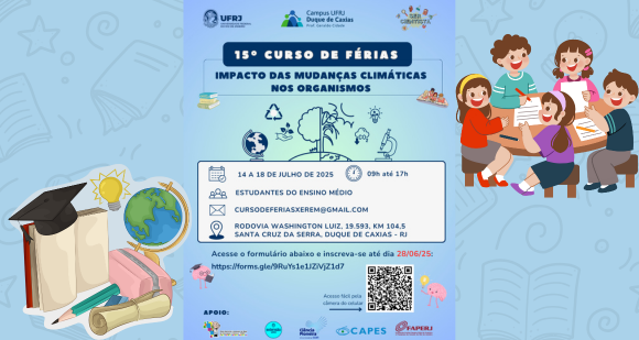 15º Curso de Férias  2025 - Impacto das Mudanças Climáticas nos organismos