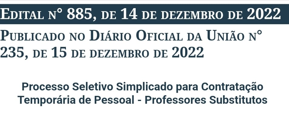 (Resultados) Edital 885